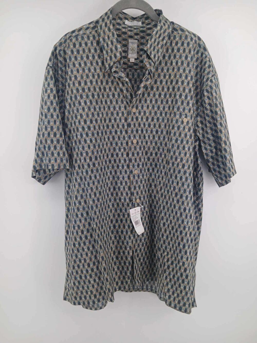 Vintage Burma Bibas, geometric print